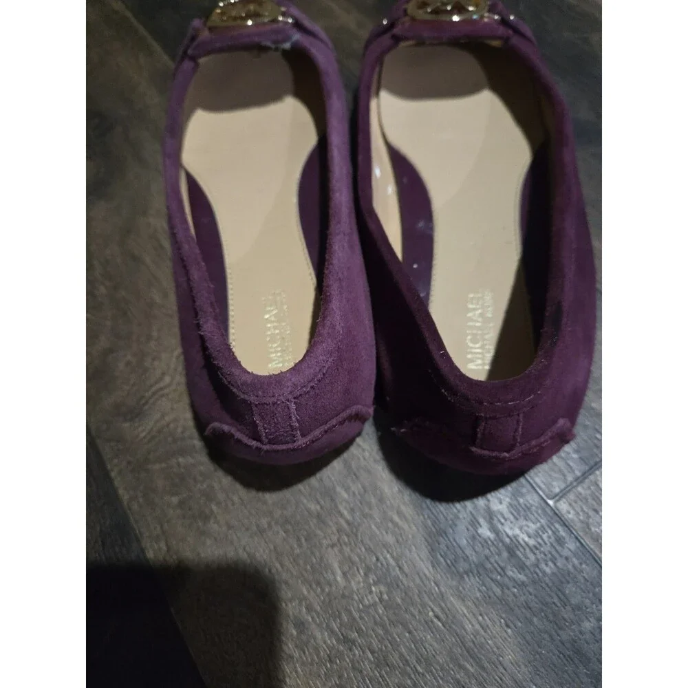 Michael Kors Women's Fulton  Purple Suede Flat Shoes Size 7